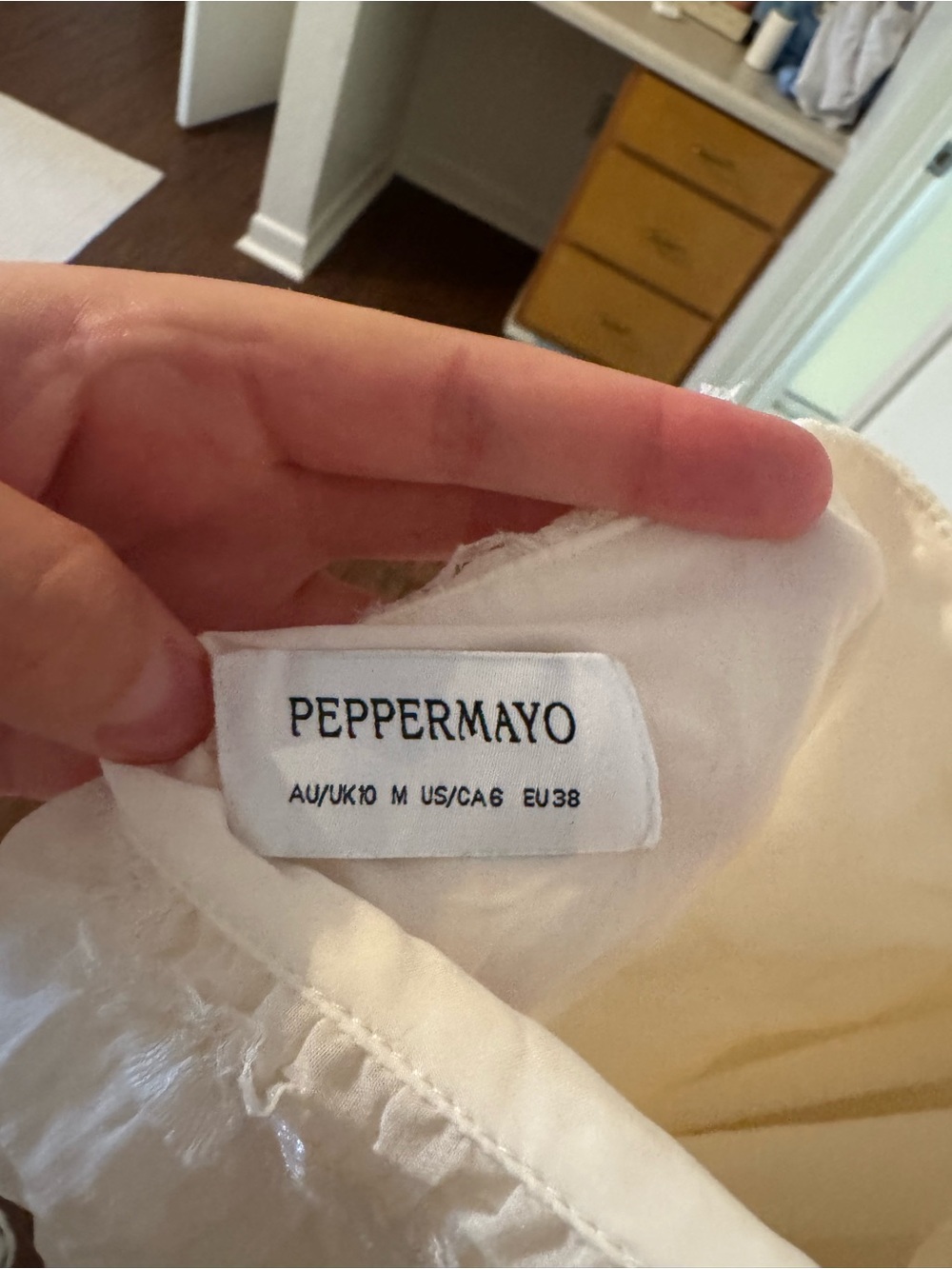 Peppermayo White Tiered Maxi Sundress with Spaghetti Straps - Picture 4 of 4